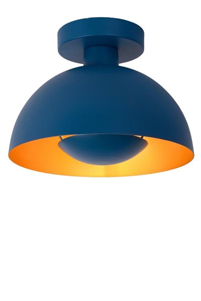 Lucide SIEMON - Lámpara de techo - Ø 25 cm - 1xE27 - Azul
