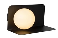 Lucide BONNI - Wandlamp - 1xG9 - Zwart aan