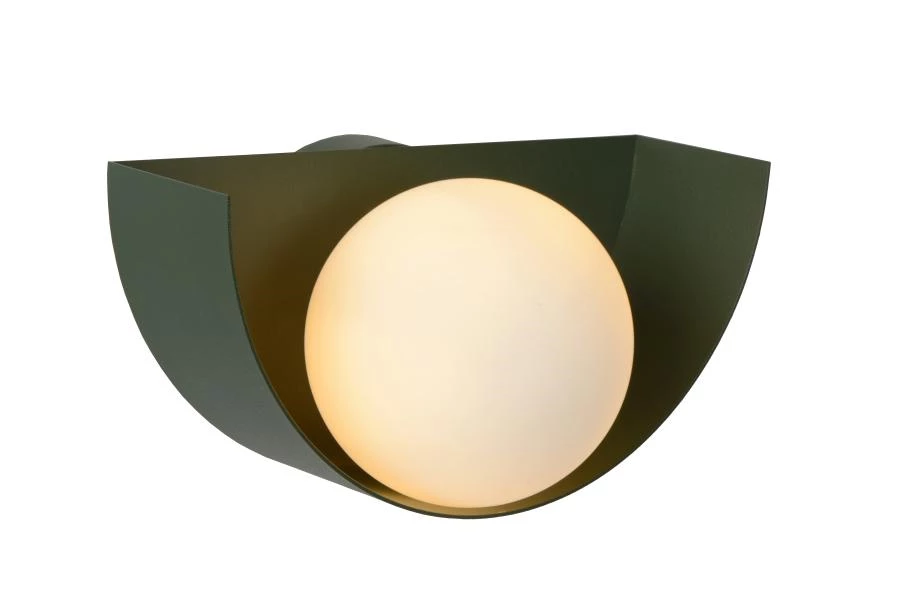 Lucide BENNI - Wall light - 1xG9 - Green - on 3