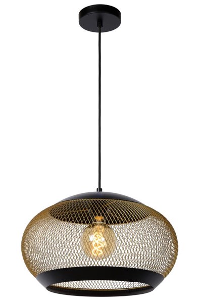 Lucide LUCAS - Hanglamp - Ø 40 cm - 1xE27 - Mat Goud / Messing