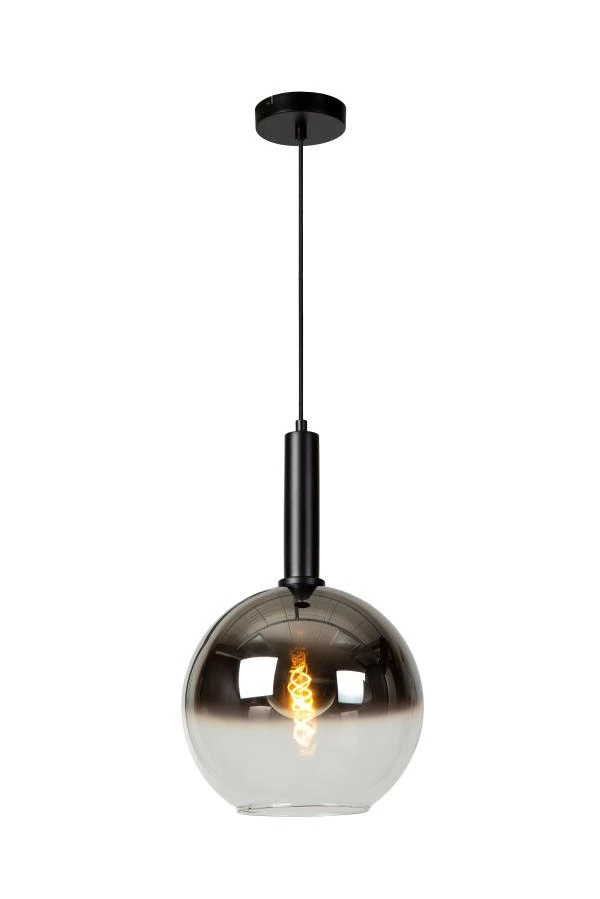 Lucide MARIUS - Pendant light - Ø 30 cm - 1xE27 - Black - on