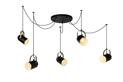 Lucide SWAPP - Suspension - 5xE27 - Noir