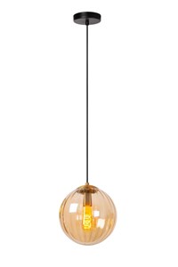 Lucide MONSARAZ - Hanglamp - Ø 25 cm - 1xE27 - Amber aan 2