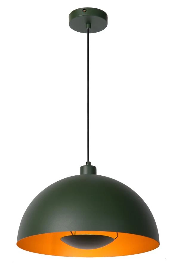 Lucide SIEMON - Hanglamp - Ø 40 cm - 1xE27 - Groen - aan 3