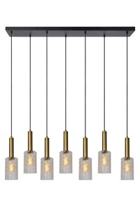 Lucide CORALIE - Pendant light - 7xE27 - Transparant on