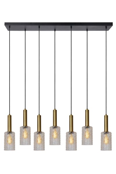 Lucide CORALIE - Hanglamp - 7xE27 - Transparant