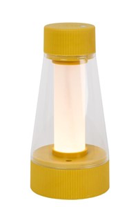 Lucide LORALI - Rechargeable Table lamp - Battery pack/batteries - LED Dim. - IP44 - Ocher Yellow on 4