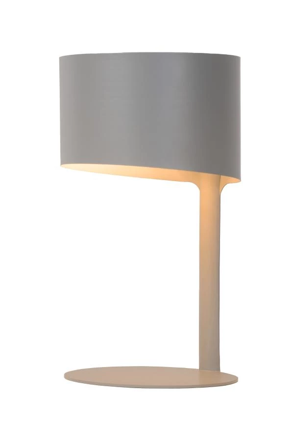 Lucide KNULLE - Lampe de table - Ø 15 cm - 1xE14 - Gris - allumé 6