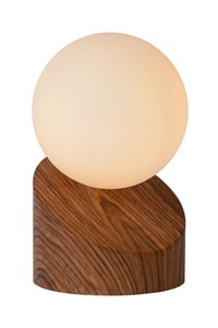 Lucide LEN - Lampe de table - Ø 10 cm - 1xG9 - Bois allumé
