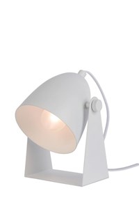 Lucide CHAGO - Table lamp - 1xE14 - White on 1