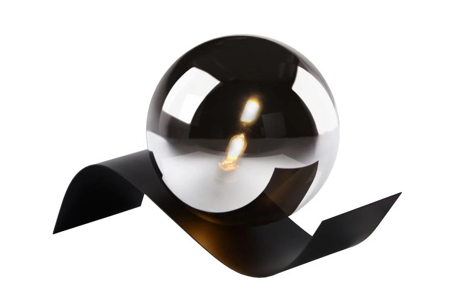 Lucide YONI - Lampe de table - 1xG9 - Noir - allumé