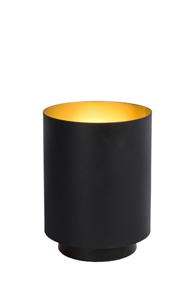 Lucide SUZY - Lámpara de mesa - Ø 12 cm - 1xE14 - Negro
