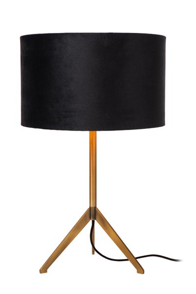 Lucide TONDO - Lámpara de mesa - Ø 30 cm - 1xE27 - Oro mate / Latón