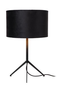 Lucide TONDO - Lampe de table - Ø 30 cm - 1xE27 - Noir AAN