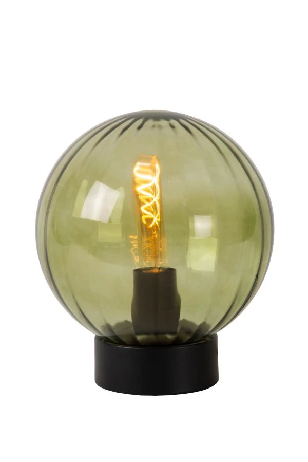 Lucide MONSARAZ - Lámpara de mesa - Ø 25 cm - 1xE27 - Verde - AAN 3