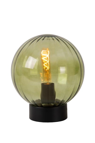 Lucide MONSARAZ - Lámpara de mesa - Ø 25 cm - 1xE27 - Verde