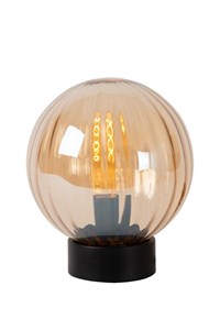 Lucide MONSARAZ - Table lamp - Ø 25 cm - 1xE27 - Amber on 2
