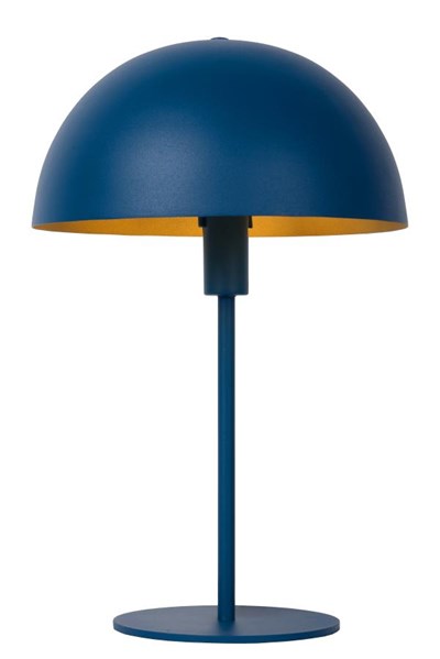 Lucide SIEMON - Lampe de table - Ø 25 cm - 1xE14 - Bleu