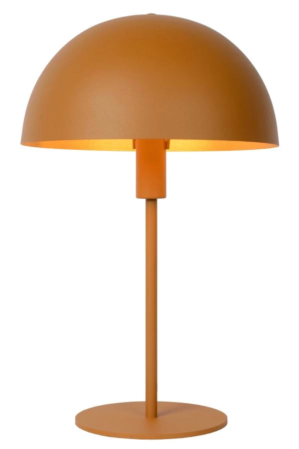 Lucide SIEMON - Lampe de table - Ø 25 cm - 1xE14 - Jaune Ocre - allumé 4