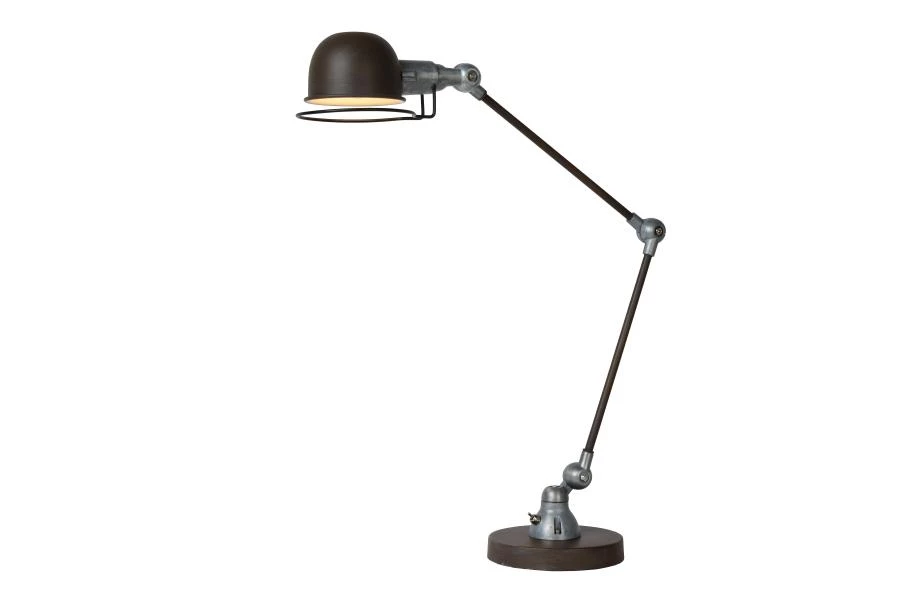 Lucide HONORE - Desk lamp - 1xE14 - Rust Brown - on 7