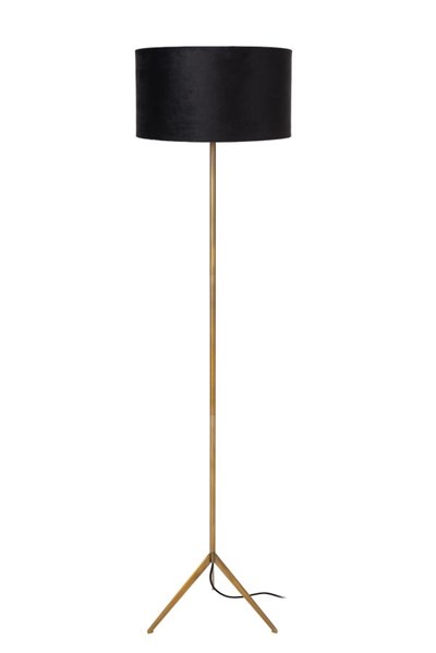 Lucide TONDO - Lampadaire - Ø 38 cm - 1xE27 - Or Mat / Laiton