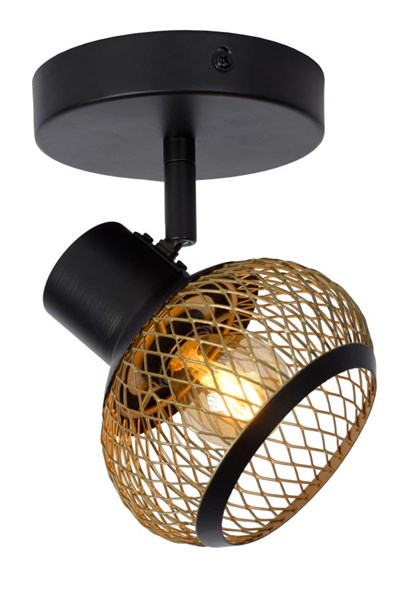 Lucide LUCAS - Plafondspot - 1xE14 - Mat Goud / Messing