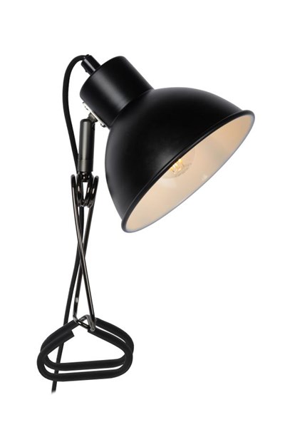 Lucide MOYS - Lampe à pince Intérieur/Extérieur - 1xE27 - Noir