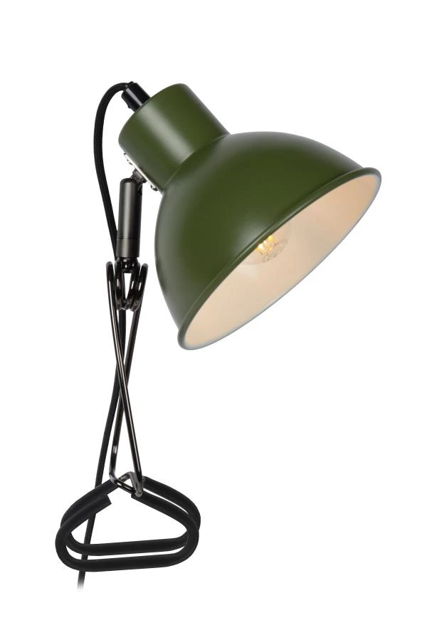 Lucide MOYS - Clamp lamp - 1xE27 - Green - on 3