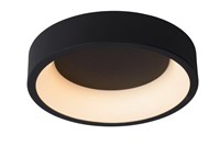 Lucide TALOWE LED - Deckenleuchte - Ø 30 cm - LED Dim. - 1x20W 3000K - Schwarz AAN