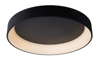 Lucide TALOWE LED - Plafonnière - Ø 80 cm - LED Dimb. - 1x80W 3000K - Zwart aan