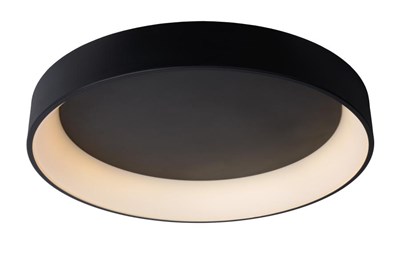 Lucide TALOWE LED - Flush ceiling light - Ø 80 cm - LED Dim. - 1x80W 3000K - Black