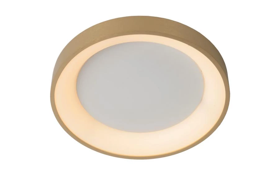 Lucide VIDAL - Flush ceiling light - Ø 28 cm - LED Dim. - 1x20W 2700K - Matt Gold / Brass - on 2