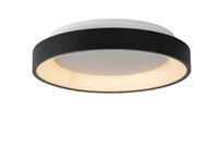 Lucide VIDAL - Flush ceiling light - Ø 28 cm - LED Dim. - 1x20W 2700K - Black on