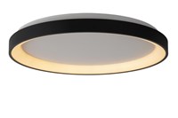 Lucide VIDAL - Plafonnier - Ø 48 cm - LED Dim. - 1x38W 2700K - Noir AAN