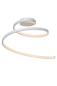 Lucide MAXENCE - Plafonnier - Ø 46 cm - LED Dim. - 1x24W 3000K - 3 StepDim - Blanc AAN 1