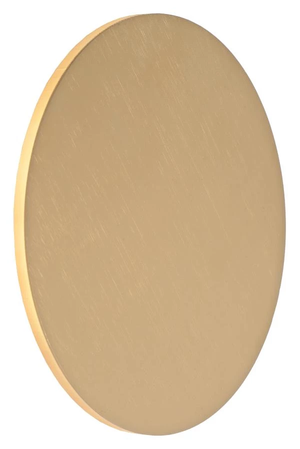 Lucide EKLYPS LED - Wandlamp - Ø 25 cm - LED - 1x8W 3000K - Mat Goud / Messing - aan 2