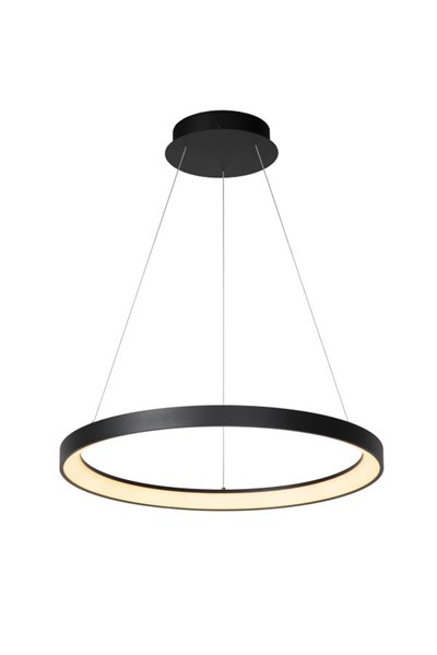 Lucide VIDAL - Lámpara colgante - Ø 58 cm - LED Regul. - 1x48W 2700K - Negro