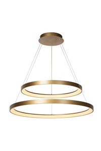 Lucide VIDAL - Pendelleuchten - Ø 78 cm - LED Dim. - 1x92W 2700K - Mattes Gold / Messing AAN 2