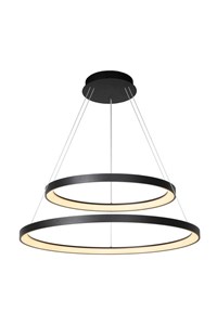 Lucide VIDAL - Lámpara colgante - Ø 78 cm - LED Regul. - 1x92W 2700K - Negro AAN