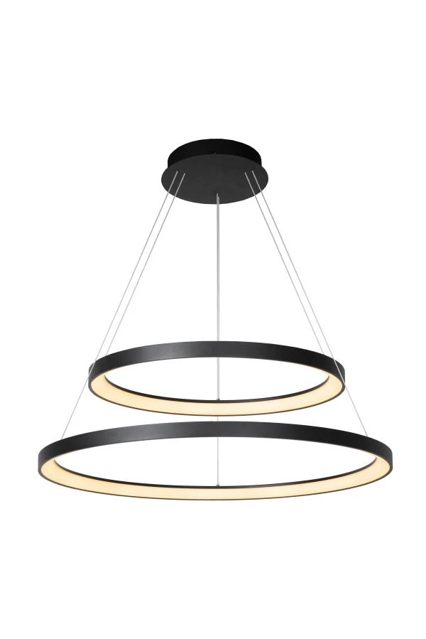 Lucide VIDAL - Suspension - Ø 78 cm - LED Dim. - 1x92W 2700K - Noir - AAN