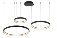 Lucide VIDAL - Suspension - Ø 78 cm - LED Dim. - 1x120W 2700K - Noir AAN