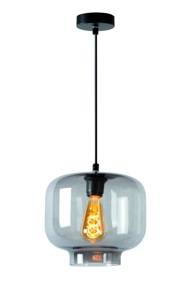 Lucide MEDINE - Pendant light - Ø 25 cm - 1xE27 - Smoke Grey - on 5