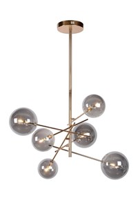 Lucide ALARA - Hanglamp - Ø 72 cm - LED - G4 - 6x1,5W 2700K - Goud aan