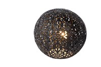 Lucide PAOLO - Tischlampe - Ø 14,5 cm - 1xG9 - Schwarz EINgeschaltet