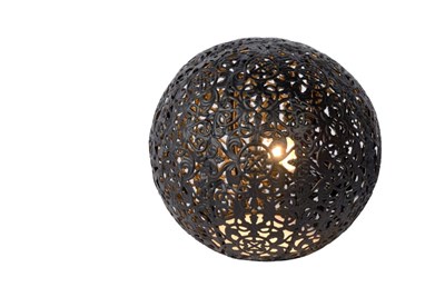 Lucide PAOLO - Lampe de table - Ø 14,5 cm - 1xG9 - Noir