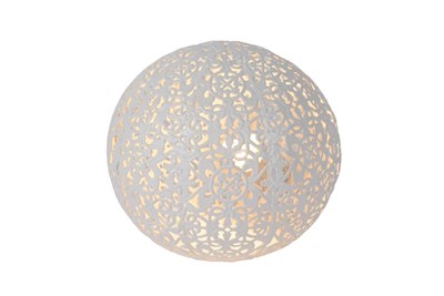 Lucide PAOLO - Lampe de table - Ø 14,5 cm - 1xG9 - Blanc