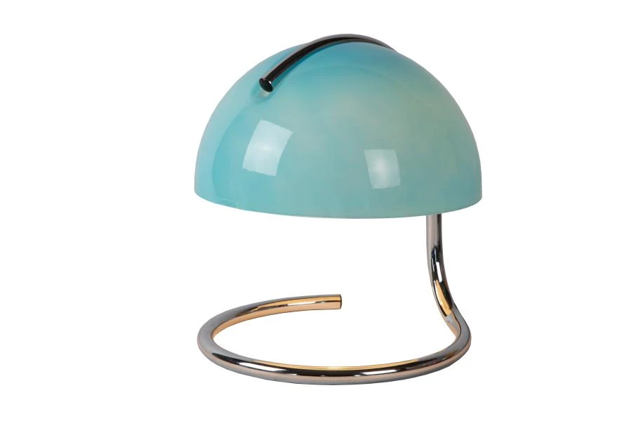 Lucide CATO - Lampe de table - Ø 23,5 cm - 1xE27 - Bleu - AAN 5