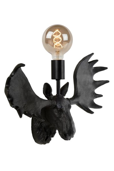 Lucide EXTRAVAGANZA MOOSE - Wall light - 1xE27 - Black