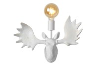 Lucide EXTRAVAGANZA MOOSE - Wandleuchte - 1xE27 - Weiß EINgeschaltet 1