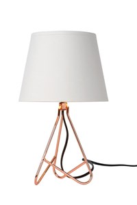 Lucide GITTA - Lampe de table - Ø 17 cm - 1xE14 - Cuivre AAN 7
